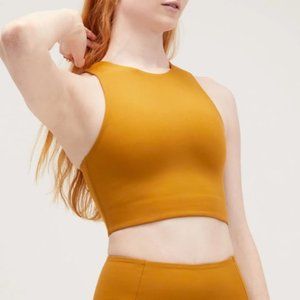 Girlfriend Collective Dylan Tank Bra in Saddle